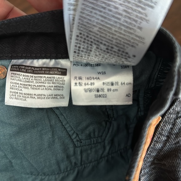 Levi Black Denim Women's Shorts - Picture 5 of 5